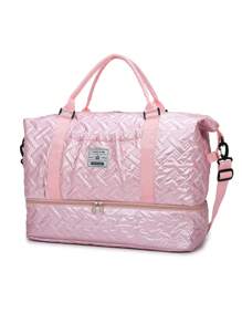 1 pieza Bolsa de viaje de tela con velas mejorada, bolsa de fitness, bolsa de fin de semana, bolsa de mano de gran capacidad y duradera