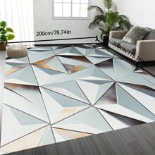[Crystal Velvet 700g/㎡ Printed Bottom, 5mm Thick] 1 Piece Bohemian Style Solid Color Rug, Soft Anti-Slip Washable Carpet For Indoor And Outdoor, Living Room, Bedroom, Kitchen, Office, Home Decor, Doormat, Play Area Back To School