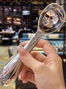 重型冰淇淋勺 - 符合人体工程学的 304 不锈钢冰淇淋勺 - 专业冰淇淋勺，适用于冰淇淋、意式冰淇淋、曲奇面团、甜瓜、冷冻酸奶 - 可用洗碗机清洗的金属厨房工具 - 银色 - 彩色 - 查看 7