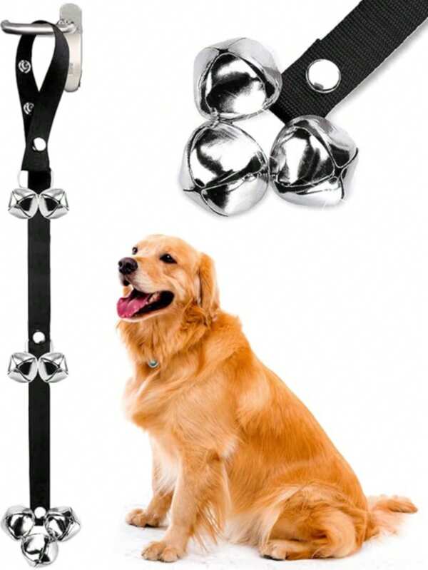 Juego de 7 campanas sonoras para perros para entrenamiento de pipí, campanas ajustables de alta calidad para adiestramiento en casa
