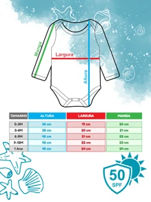 BABY BODYSUIT UV50+ PROTECTION - Rojo - Ver 3