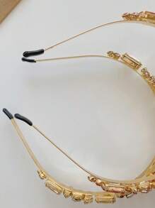 百搭髮箍 彩色水鑽閃閃公主髮箍髮飾 輕奢頭箍子 超閃優雅髮箍 女士高級感輕奢頭箍壓發頭飾 - 多色-3 - 查看 2