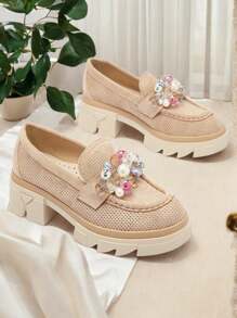 Women'sopenwork Moccasins Peloga- Footwear