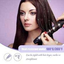 6 Stücke glänzende Haarmetall Band Clip Perücken Stück Glitzer Band Haar Party Fokus Delikates Auffälliges Geschenk Schönes Haaraccessoire Geschenk für Mädchen