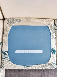 1 pièce Housse de coussin de siège de canapé décorative, housse de coussin de canapé extérieur antidérapante et élastique à enveloppe complète pour canapé à une/deux/trois/quatre places, tissu en soie de lait avec imprimé de plumes, toutes saisons - Multicolore - Voir 9