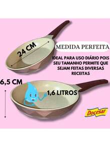Frigideira N24 Ceramica Antiaderente Fogão Cooktop Indução