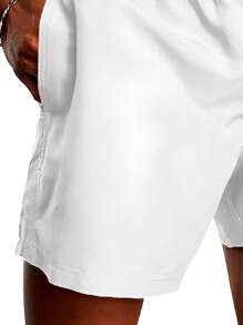 Short Tactel Masculino Estampado Urso Smiel XD Super Confortável Streetwwear Tecido Premium - Branco - Visão 2