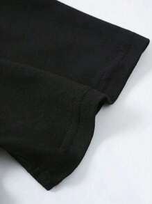 加大码 3 件套 黑色、白色和灰色 英文纽约和布鲁克林字母印花短袖 T 恤