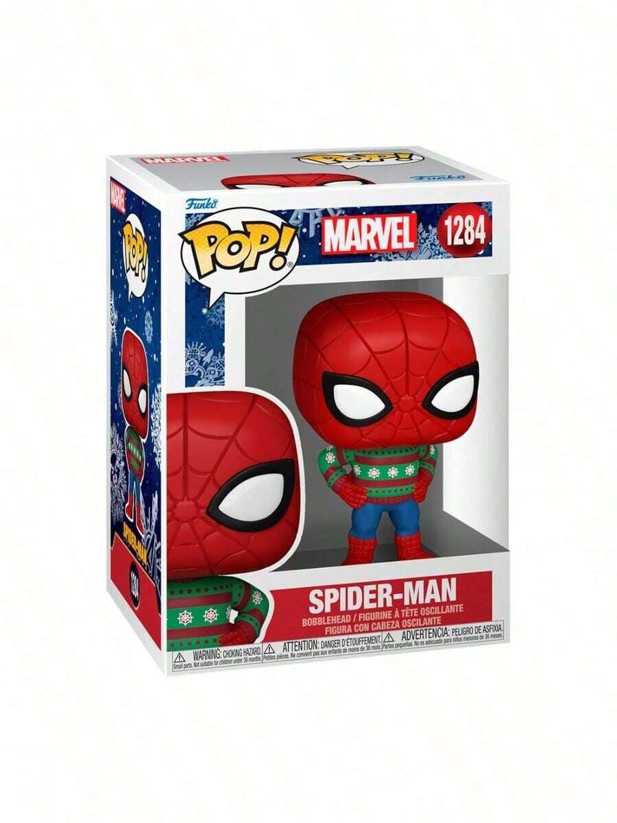 Funko Figura POP Marvel Holiday Spiderman - Multicolor - Ver 1