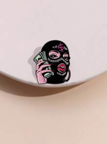 1 pieza Broche de dibujo animado personalizado y divertido, adecuado para mochilas, ropa, sombreros, gran regalo para amigos - boca - Ver 11