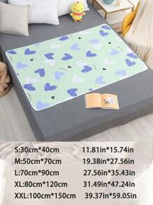 可重复使用防漏月经垫，防水可洗床垫保护垫，适用于女性经期、尿失禁、尿床，成人及老年人均可使用 - 彩色 - 查看 5