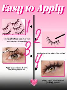 5 Pairs Miss Wink B09 Lashes, Thick, Curly, Fluffy, Fine And Natural Style, Suitable For Daily Makeup, Going Out, Parties And Gatherings