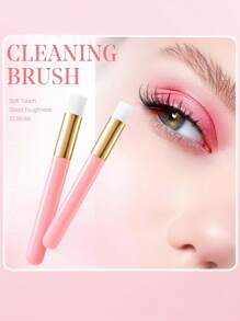 50pcs Eyelash Extension Cleaning Brushes, Nose Blackhead Cleaning Micro Brushes, Eyebrow & Eyelash Cleansing Foaming Brushes - Multicolor - View 2