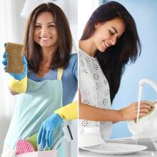 24-Pack Natuurlijke Keuken Sponzen - Composteerbare Cellulose En Kokosnoot Scrubber Sponzen - Snel Drogende Afwas Sponzen