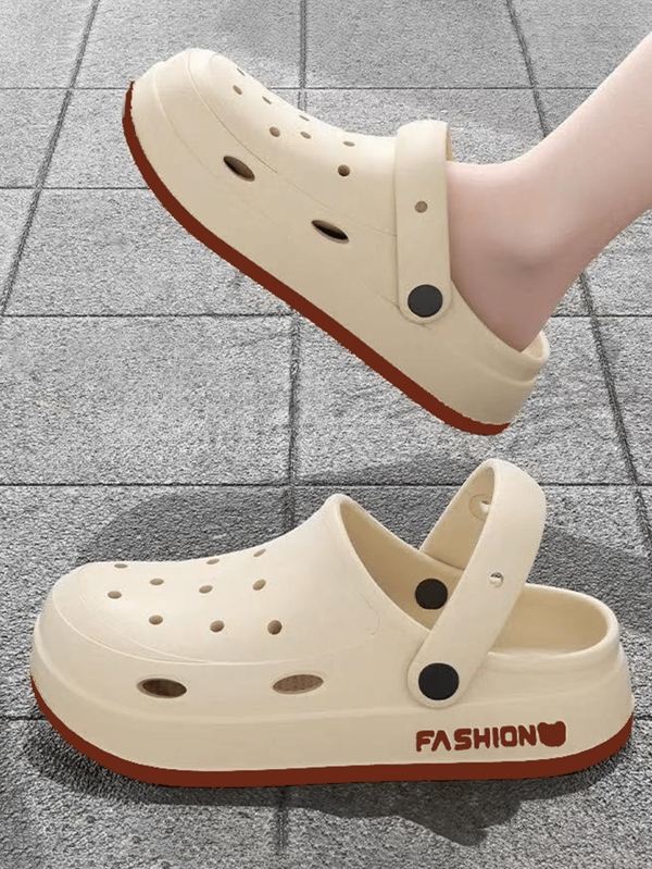 Nuevas sandalias y zapatillas de mujer de moda en color caqui con suelas suaves y sencillas, cómodas y casuales, zapatos de playa para niñas y niños, sandalias para exteriores para niños, adecuadas para usar en todas las estaciones y en verano