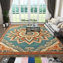 Crystal Velvet 700g/Sqm Dotted Bottom 5mm Thick Area Rug, Bohemian Style Solid Color Carpet, Soft Anti-Slip Washable Rug, Suitable For Indoor & Outdoor, Living Room, Bedroom, Kitchen, Office, Home Decor Back To School