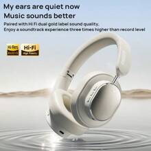 PHILIPS 頭戴式藍牙耳機TAH5519 混合主動降噪 小巧輕便 運動降噪 大容量電池 藍牙5.4 40mm大動圈 白色