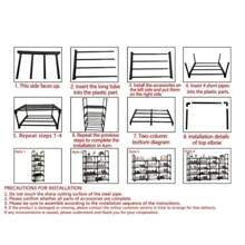 Shoe Rack, 1 Set Multi-Layer Metal Shoe Storage Rack, Room Accessories Shoe Organizer For Home, Summer Gift, Multifunctional Space-Saving Home Storage Tool