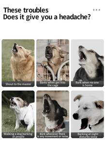 全新 USB 可充电宠物防吠装置，4 核超声波防吠，智能吠叫检测，3 种频率模式，可站立或悬挂，方便的训练装置，大功率超声波声控训狗器，室内外动物驱赶器，防吠噪音威慑，适用于多种场景