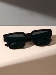 1 件装塑料全框几何现代简约风格女士时尚眼镜，适合户外旅行日常生活音乐节热带海滩度假，适合所有脸型，适合夏季海滩度假、户外、旅行的外出装