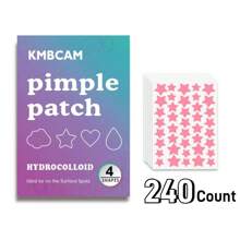 1440/960 parches en forma de estrella de hidrocloruro - 6 colores de parches para el acné veganos y libres de crueldad - Cubren granos durante la noche - Parches casi invisibles para todo tipo de piel