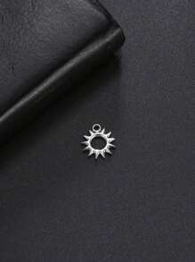 1 peça de aço inoxidável bonito mini sol e estrela do mar pingente, faça você mesmo jóias fazendo acessório para pulseira, colar, brincos