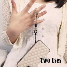 1-4 件手机挂绳,长挂脖,简约两用,可拆卸可调节挂链,手机链,坚固的手机壳,防丢校园车内配件可爱哥特 Y2k - 彩色 - 查看 7