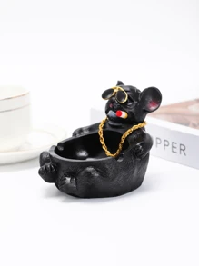 1pc Dog Design Ashtray, Modern Animal Design Home Ashtray For Household, Back To School Supplies