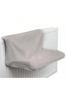 舒适保暖宠物床 - 可拆卸可洗灰色散热器猫/狗床，适合小型宠物，节省空间的冬季保暖床上用品，带防滑底座 - 灰色 - 查看 8