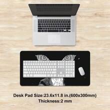 1 buc. Pad de mouse pentru jocuri cu ochi de noapte misterios Samurai, design de înaltă definiție multi-dimensiune, material din cauciuc natural, bază antiderapantă, design fără cusături, potrivit pentru birou, jocuri și accesorii pentru computer, cadou pentru prieteni și familie - Anime Boy - multicolor - Vizualizare 7