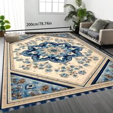 [Crystal Velvet 700g/㎡ Dotted Bottom 5mm Thick] 1 Pc Bohemian Style Area Rug, Solid Color Carpet, Soft Non-Slip Washable Rug For Indoor Outdoor Living Room Bedroom Kitchen Office Home Decor Corridor Runner Back To School