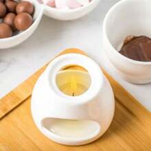 Nồi nấu chảy phô mai sô cô la gốm sứ cao cấp Mini sáng tạo Dụng cụ gia dụng Phụ kiện nhà bếp - trắng - Xem 4