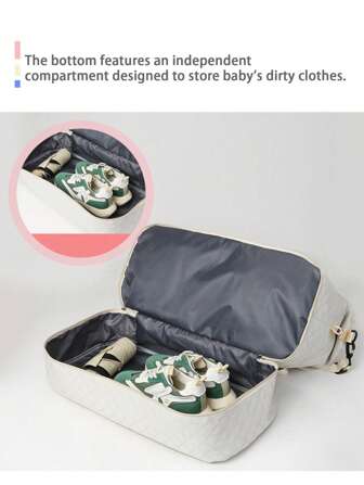 2pcs Multifunctional Large Capacity Waterproof Maternity Hospital Bag - Convertible Shoulder/Backpack With Organizer Pockets, Bottle Holder & Travel-Friendly Design - Ideal For Labor & Delivery, Postpartum Recovery & Baby Outings