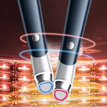 Red Blue Led Light EMS Microcurrent Face Massager Eye Massager For Face Lift Enhanced Absorption Smoother Skin Texture Radiance, Elasticity, Jawline Lift, Skin Tightening, Real Glass Glow Device Skin Care Spa