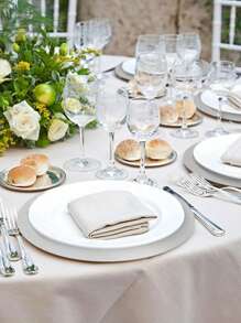 Gold Color Paper Placemats, 13-Inch Metallic Gold/Silver Disposable Placemat For Dining Table, Party, Wedding, Dinner