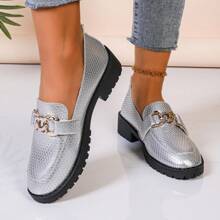 2025 Fashion Casual New Loafers For Women, British Style Round Toe Lightweight Breathable Slip-On Flats, Suitable For All Seasons Couples