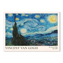 1 pièce Affiche murale de la série de vases Van Gogh Star, Fleurs vintages Matisse, Imprimés d'art de marché de fleurs pour décoration de salon à la maison sans cadre