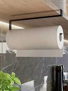 Estante de tela holgado y alargado para pañuelos, para rack de papel de cocina y toallas de papel, estante de almacenamiento para envoltura plástica para el gabinete, estante para rollos de papel para uso doméstico - Multicolor - Ver 6