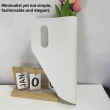 1pc Elegant Floral Bouquet Wrapping Paper, Minimalist Solid Color Large Bouquet Packaging Bag, Rose/Tulip/Carnation Handbag