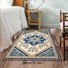 [Crystal Velvet 700g/㎡ Dotted Bottom 5mm Thick] 1 Pc Bohemian Style Area Rug, Solid Color Carpet, Soft Non-Slip Washable Rug For Indoor Outdoor Living Room Bedroom Kitchen Office Home Decor Corridor Runner Back To School
