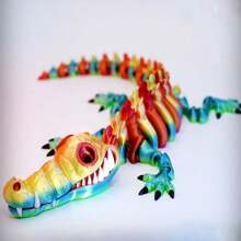 Crocodile Toy Model - Stress Relief Toy - Holiday Gift - Gift - Ornament - Easter Gift - April Fool's Day Gift - Halloween Gift - Christmas Gift - Multicolor - View 7