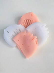 QKC 2 piezas de calcetines con almohadillas de silicona para los dedos, separador y protector de dedos de los pies