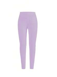 3条装女童紧身打底裤 - 高弹涤纶面料，纯色，贴身设计，针织材质，适合四季舞蹈穿着，不防水，适合户外运动和日常休闲穿着