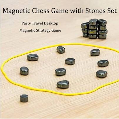 Funny Family Magnetic Chess Game, New Magnet Black Fidget Toy, DIY Toys For Adults, Anxiety Relief Party Favors Family Games