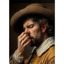 1 件趣味浴室厕所海报蒙娜丽莎和戴珍珠项链的女孩带卷纸帆布印刷品墙壁艺术适用于家居装饰无框架 - 彩色 - 查看 57