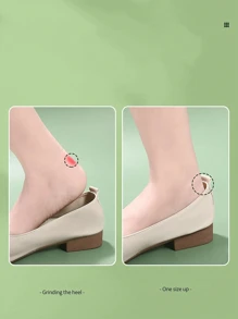 Miếng lót chống trượt gót chân cho nữ, ngăn ngừa trượt gót và phồng rộp, miếng đệm gót cao, phù hợp với nhiều kích cỡ. - Trong suốt - Xem 8