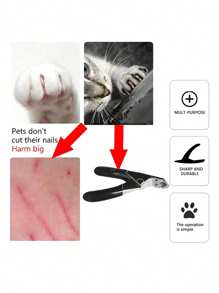 Coupe-ongles pour animaux de compagnie robuste avec protecteur et lime à ongles - Taille professionnelle en acier inoxydable pour chiens et chats, assure un découpage et un lissage précis et indolore, idéal pour une utilisation à la maison et dans un salon de toilettage