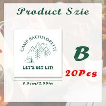 Camp Bach Alkohol-Etiketten, Junggesellenabschiedsparty Gastgeschenk Aufkleber, Junggesellinnenabschied Schnapsflasche Etiketten, Camping Party Dekorationen, Letzter Weg vor dem Schleier, Set mit 10 Junggesellenabschied Tequila Etiketten, Sommer Geburtstags Geschenke, Hochzeit, Strand, Schule Zurück, Schulbedarf, Raumdekor