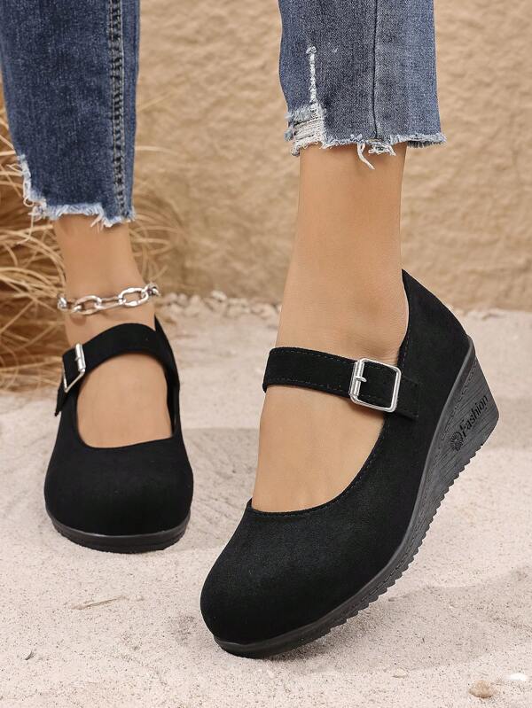 Ballerines plateforme babies pour femmes, bout rond, chaussures de travail, printemps, chaussures de mère