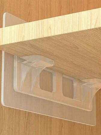10pcs Strong Punch-Free Shelf Bracket For Kitchen Cabinets And Book Shelves - Easy To Install And Securely Holds